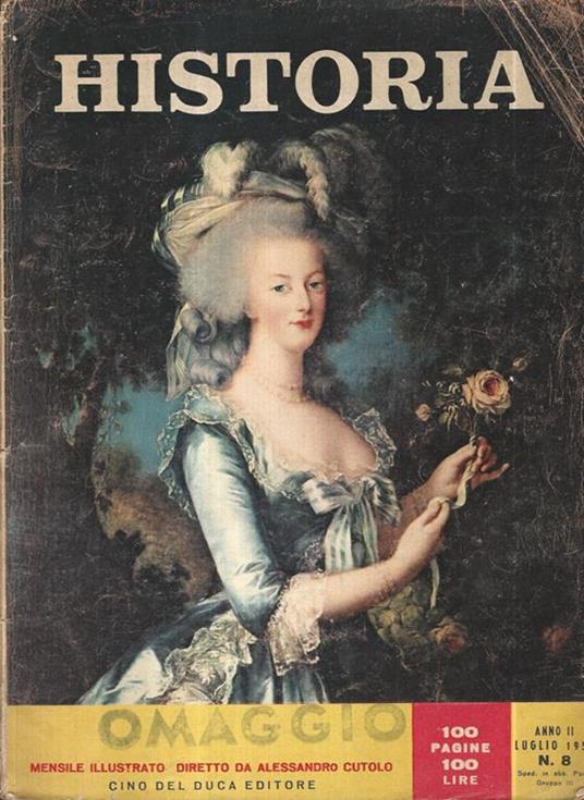 Historia. Anno II Luglio 1958, numero 8 - copertina