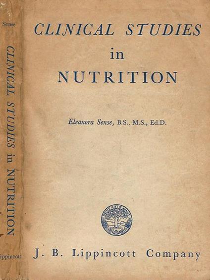 Clinical Studies in Nutrition - Eleanora Sense - copertina