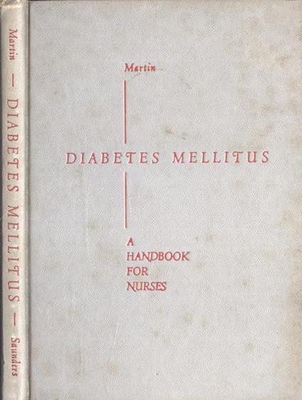Diabetes mellitus. a handbook for nurses - copertina