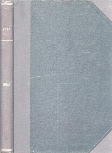 Atti della Federazione 1960 - copertina