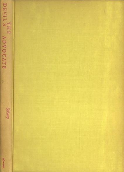The devil' s advocate - Dore Schary - copertina
