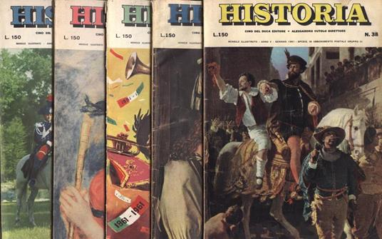Historia Anno V n. 38 - 39 - 40 - 41 - 42 - copertina