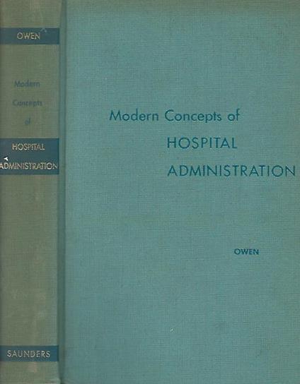 Modern Concepts of Hospital Administration - copertina