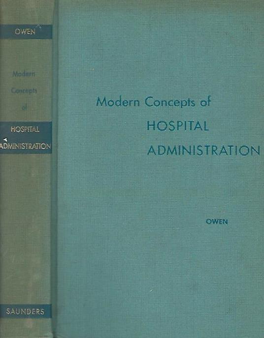 Modern Concepts of Hospital Administration - copertina