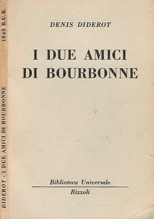 I due amici di Bourbonne - Denis Diderot - copertina