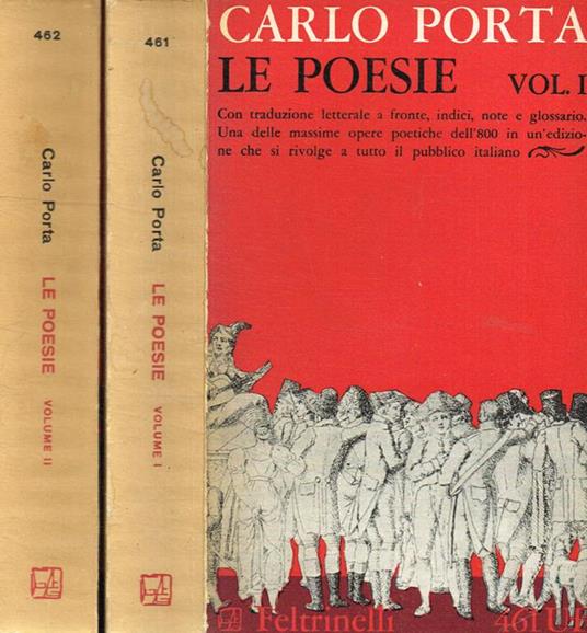 Le poesie 2voll. - Carlo Porta - copertina