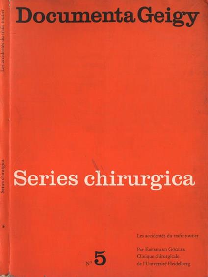 Documenta Geigy. Series chirurgica n. 5 - copertina