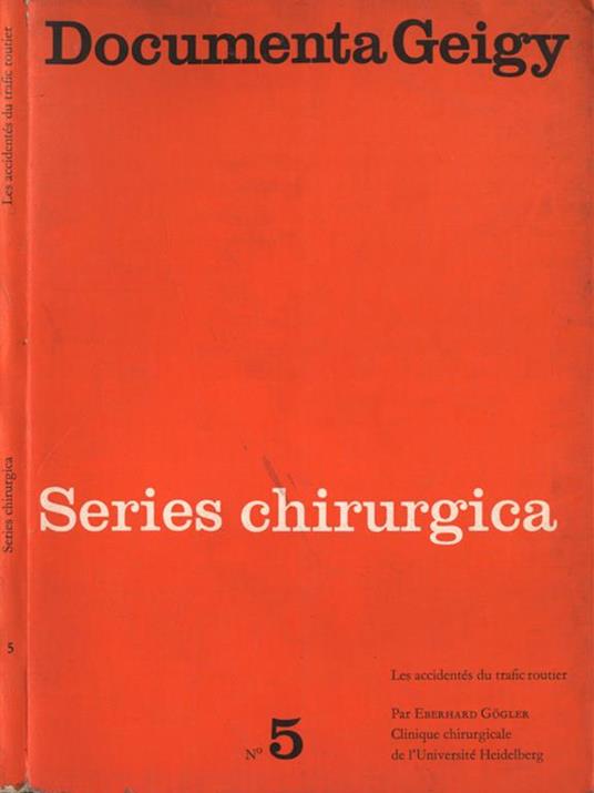 Documenta Geigy. Series chirurgica n. 5 - copertina