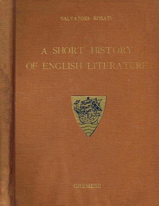 A short history of english literature. With an Appendix on American Literature - Salvatore Rosati - copertina
