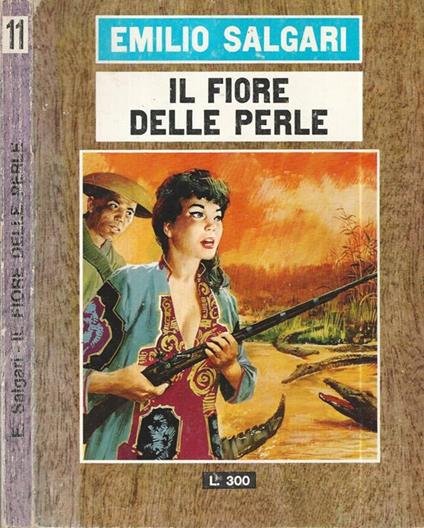 Il fiore delle perle - Emilio Salgari - copertina