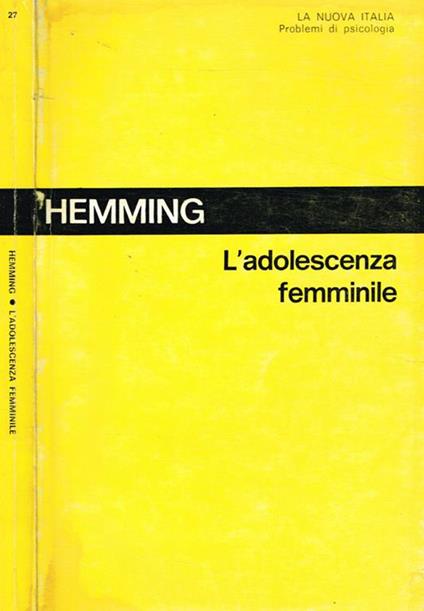 L' adolescenza femminile - James Hemming - copertina