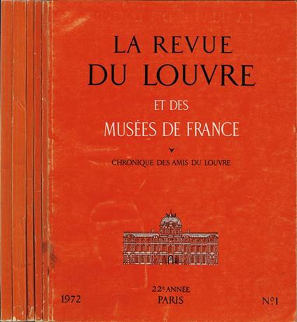La Revue du Louvre. et des Musées de France - XXII.e année, 1972 - copertina