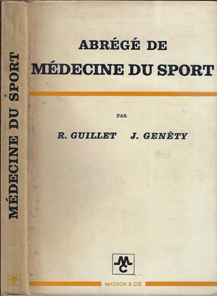 Abrégé de médecine du sport - R. Guillet - copertina