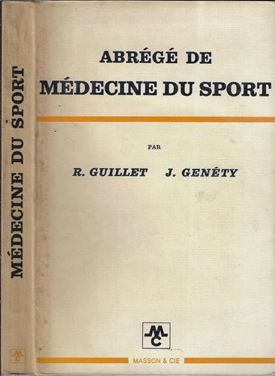 Abrégé de médecine du sport - R. Guillet - copertina