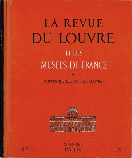 La Revue du Louvre. et des Musées de France - XXV.e année, 1975 - copertina