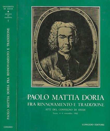 Paolo Mattia Doria fra rinnovamento e tradizione - copertina
