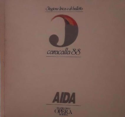 Aida. Melodramma in quattro atti - Antonio Ghislanzoni - copertina
