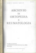 Archivio di ortopedia e reumatologia Volume 101 – fascicolo I, II – Anno 1988