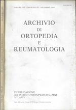 Archivio di ortopedia e reumatologia Volume 102 – fascicolo IV – Anno 1989
