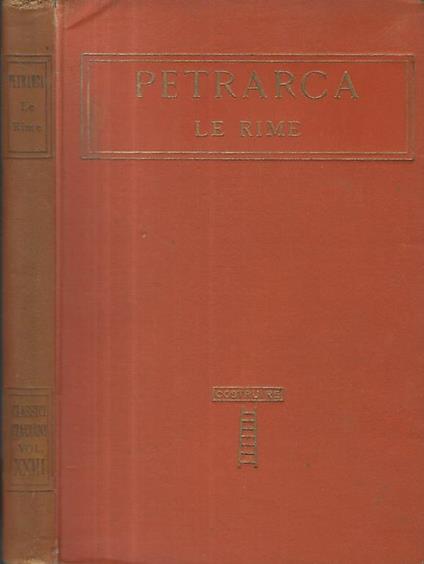 Le rime - Francesco Petrarca - copertina