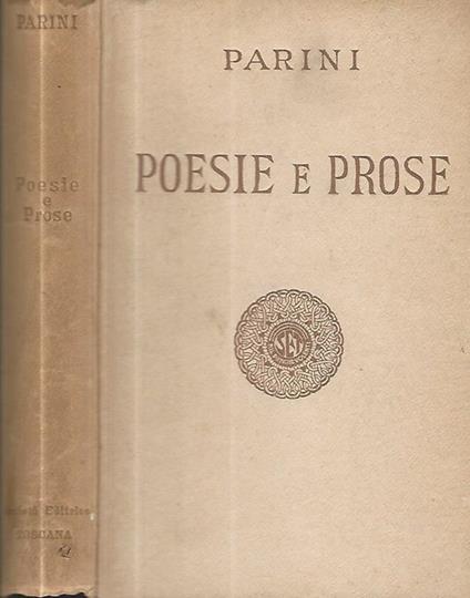 Poesie e prose - Giuseppe Parini - copertina