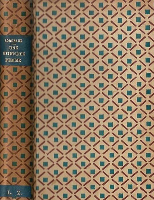 Une honnete femme - Henry Bordeaux - copertina