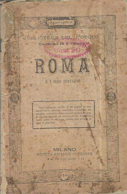 Roma e i suoi dintorni - copertina