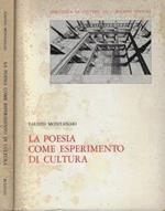 La poesia come esperimento di cultura