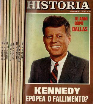 Historia 1973. N. : 181, 182/183, 184, 186, 189, 190, 191, 192. Mensile illustrato di Storia - copertina
