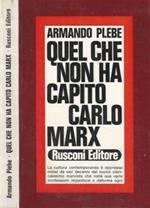 Quel che non ha capito Carlo Marx