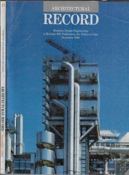 Architectural Record anno 1986 N. 11 - copertina