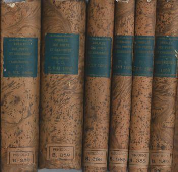 Annales des Ponts et Chausses (Anno 1868). Memoires et documents - Lois Decrets arretas etc - Personnel - copertina