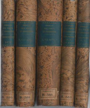 Annales des Ponts et Chausses (Anno 1874). Memoires et documents - Lois Decrets arretas etc - Personnel - copertina