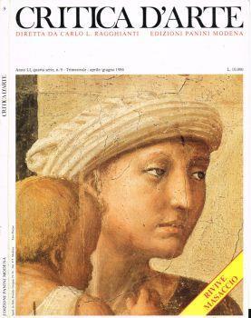 Critica d'arte. Anno LI, aprile/giugno 1986 quarta serie, n.9 - Carlo Ludovico Ragghianti - copertina