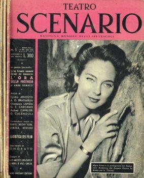 Teatro scenario. Rassegna mensile degli spettacoli. Anno XVIII 1954, n.1, 5, 6 - Egidio Ariosto - copertina