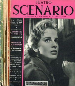 Teatro scenario. Rassegna quindicinale degli spettacoli. Anno XVII 1953, n.4, 5/6, 7, 10, 16, 17, 20, 21, 23/24 - Egidio Ariosto - copertina