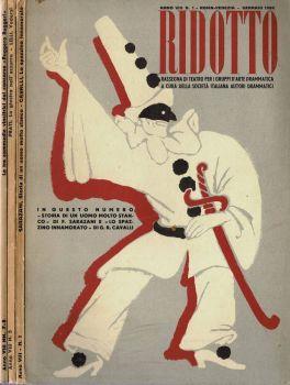 Ridotto. 1958. Rassegna di Teatro per i gruppi d'Arte drammatica - copertina