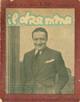 Il dramma. Quindicinale di commedie di grande successo. Anno VI, 1930, n.83 - Lucio Ridenti - copertina