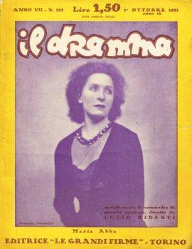 Il dramma. Quindicinale di commedie di grande successo. Anno VII, 1931, n.123 - Lucio Ridenti - copertina
