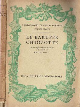 Le baruffe chiozzotte - Carlo Goldoni - copertina