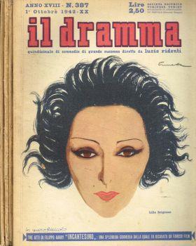 Il Dramma. Quindicinale di commedie di grande successo. Anno XVIII, 1942. N.387, 388, 389, 390 - Lucio Ridenti - copertina