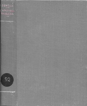 L' amorosa tragedia. Poema drammatico in tre atti - Sem Benelli - copertina