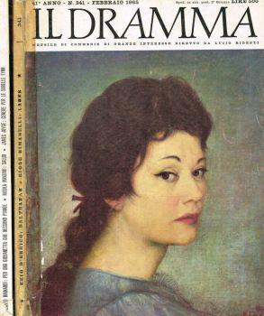 Il dramma. Mensile di commedie di grande interesse. Anno 41, 1965, n. 341, 347/348 - Lucio Ridenti - copertina
