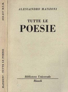 Tutte le poesie - Alessandro Manzoni - copertina