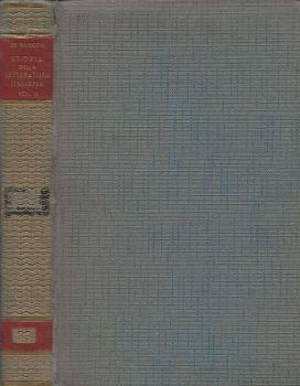 Storia della Letteratura Italiana. Vol. II - Francesco De Sanctis - copertina