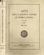 Atti della Società Ligure di Storia Patria. Nuova serie - XIX (XCIII) FASC. I
