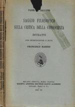 Saggio filosofico sulla critica della conoscenza