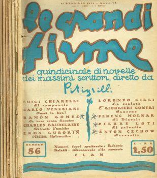 Le grandi firme. Quindicinale di novelle dei massimi scrittori. Anno V, 1928 n.86, 92, 97, 100, 102, 106, 107 - Pitigrilli - copertina