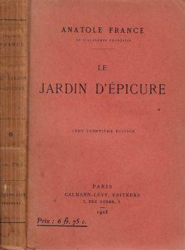 Le jardin d'épicure - Anatole France - copertina