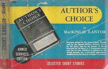 Author's Choice - MacKinlay Kantor - copertina